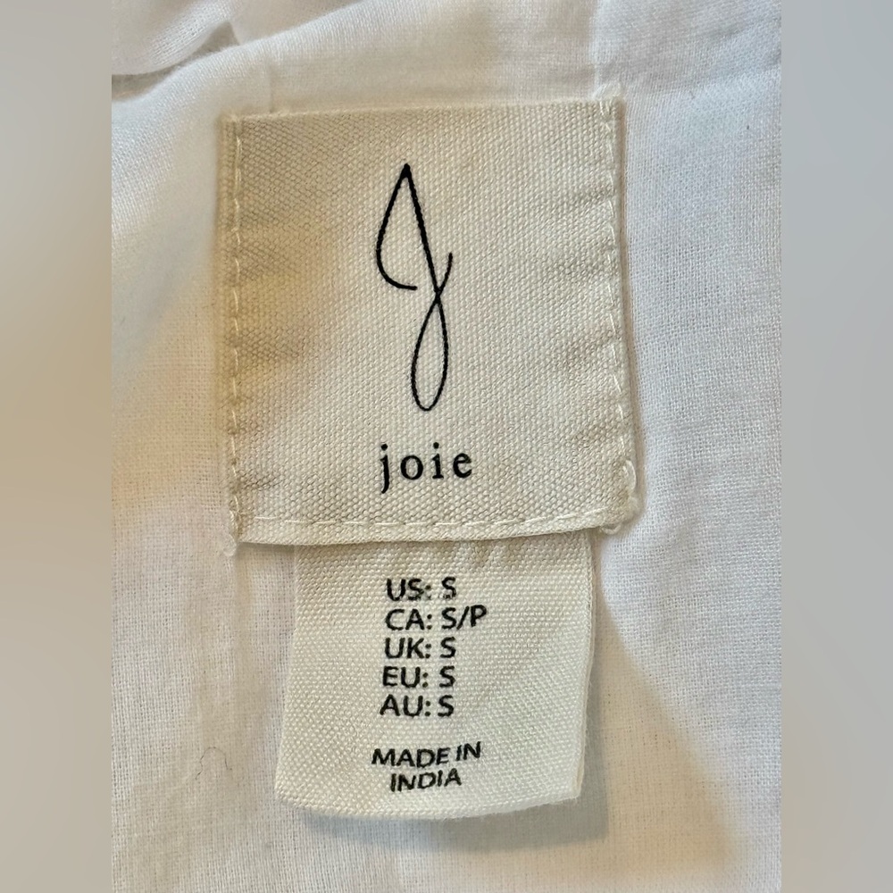 JOIE 100% Cotton Sleeveless Tiered Embroidered Long Length Midi Dress - S/M - Picture 13 of 14